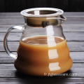 Cruche de boisson de jus de carafe de lait en verre